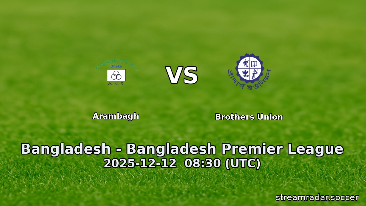 Arambagh vs Brothers Union