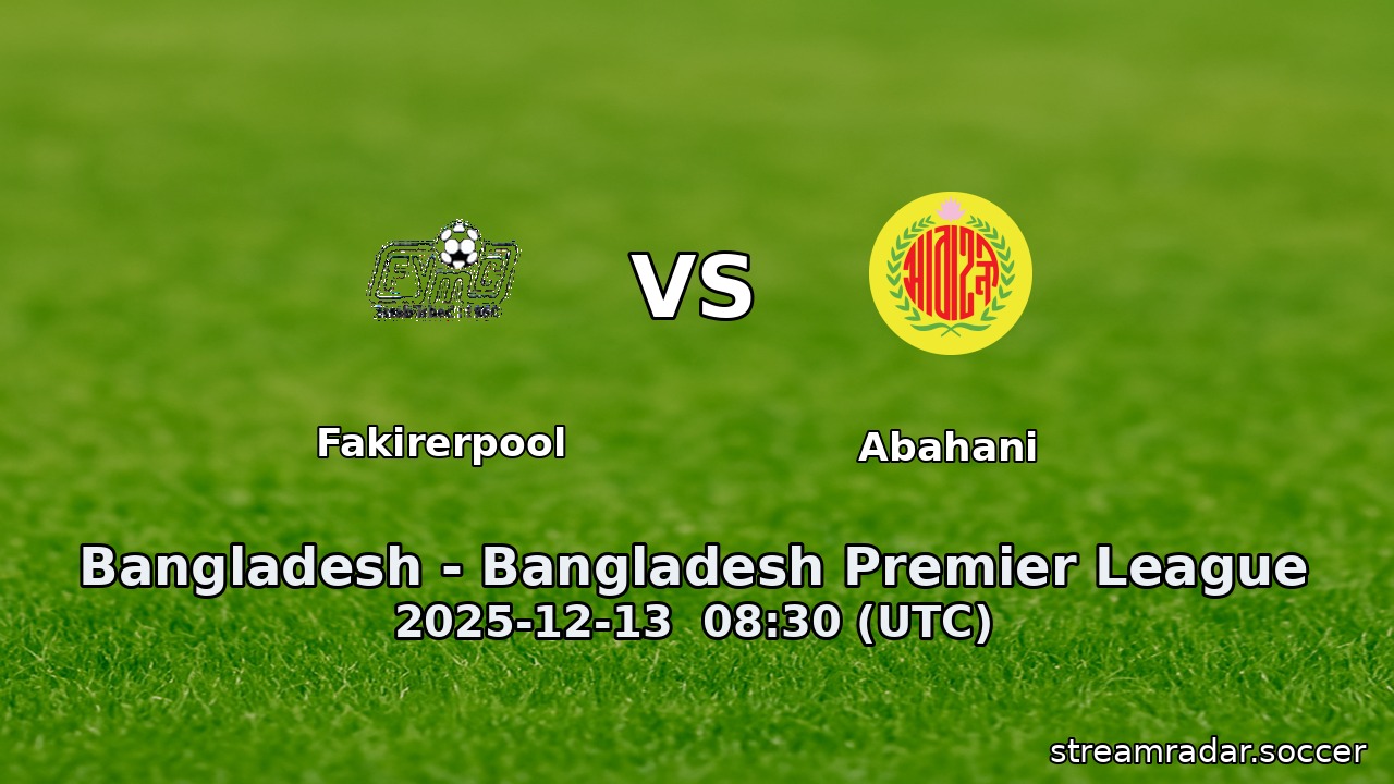 Fakirerpool vs Abahani