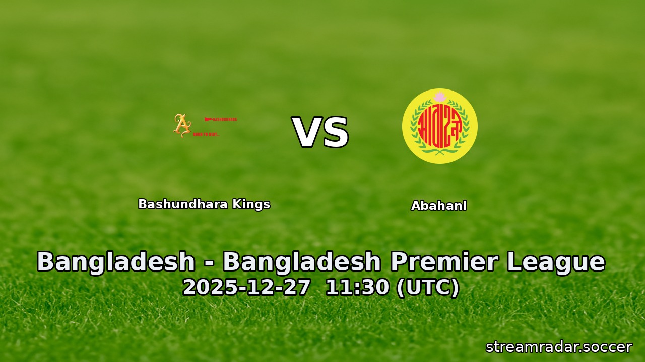 Bashundhara Kings vs Abahani