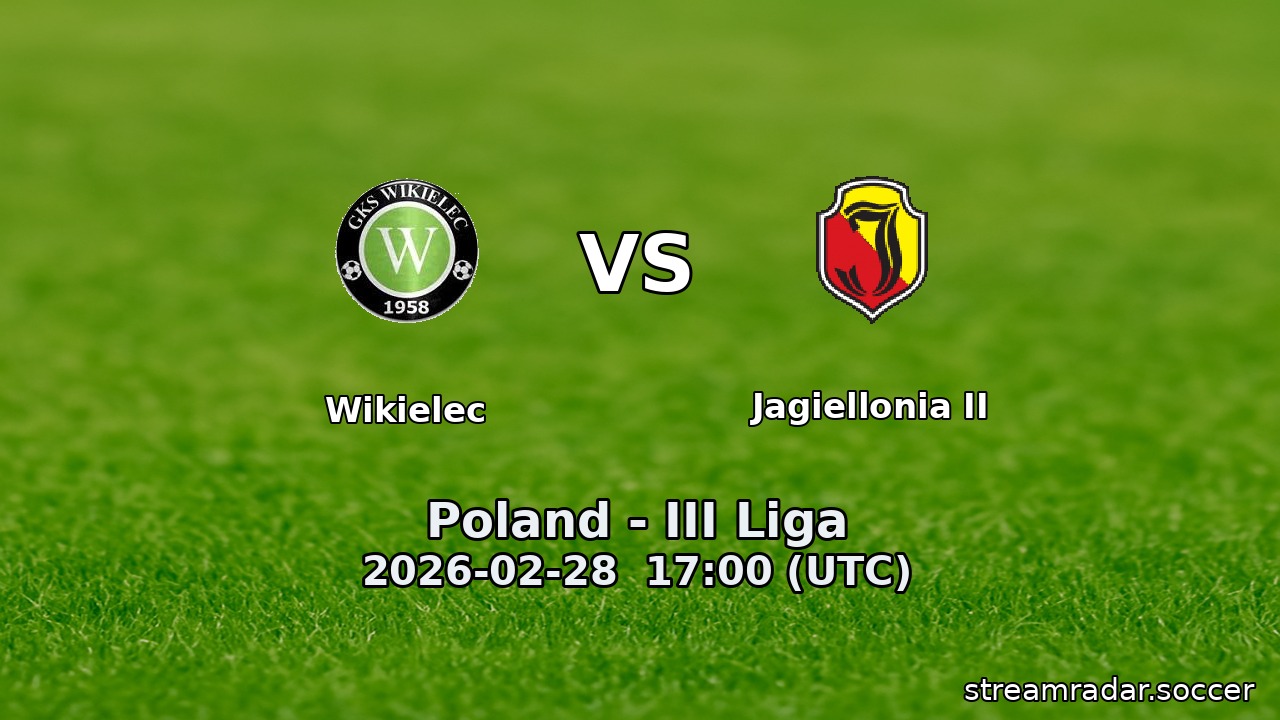 Wikielec vs Jagiellonia II