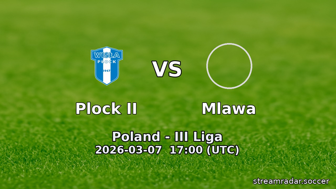 Plock II vs Mlawa