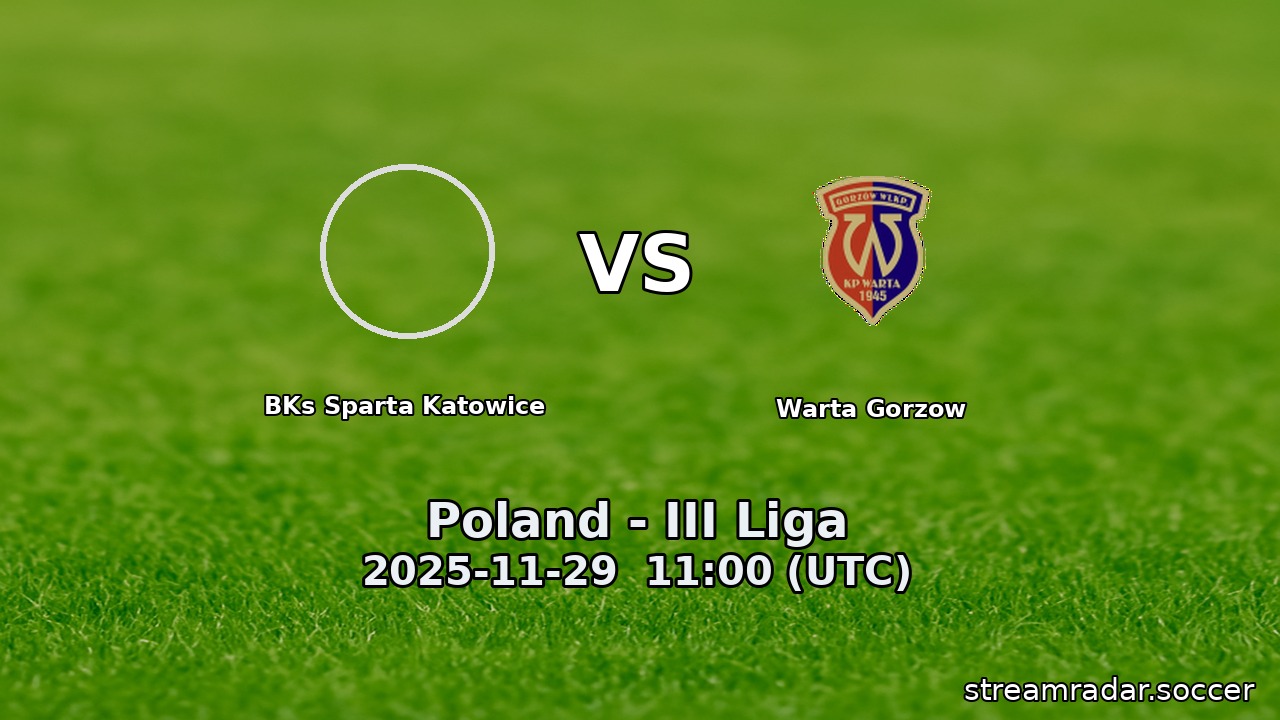 BKs Sparta Katowice vs Warta Gorzow