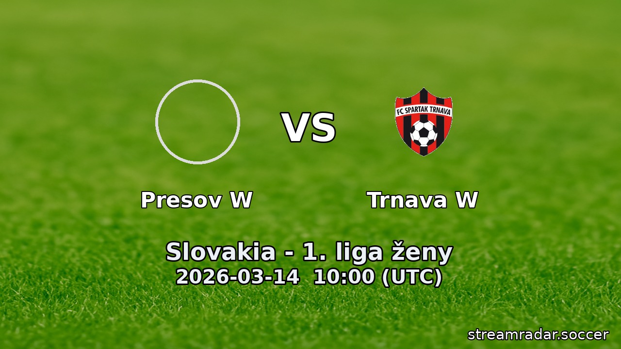 Presov W vs Trnava W