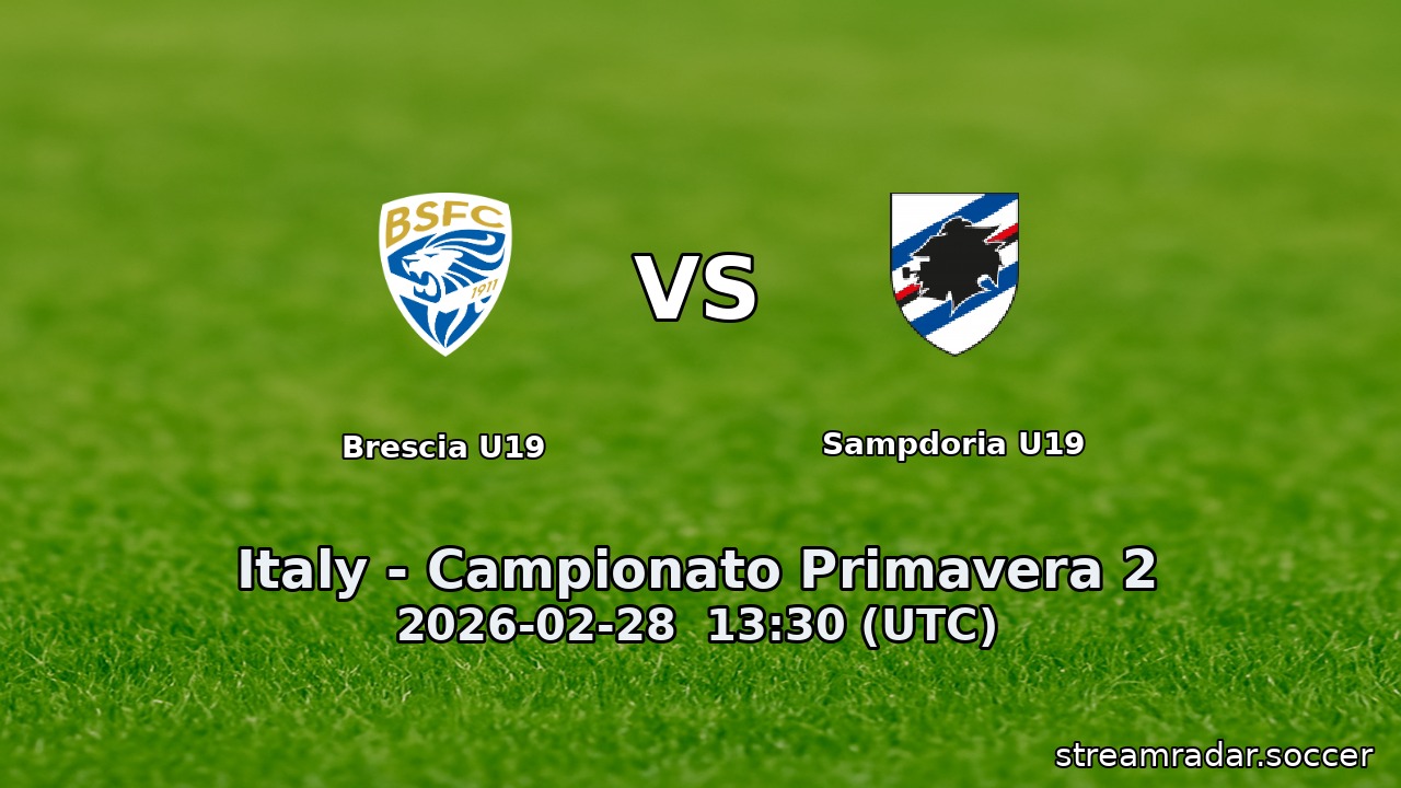 Brescia U19 vs Sampdoria U19