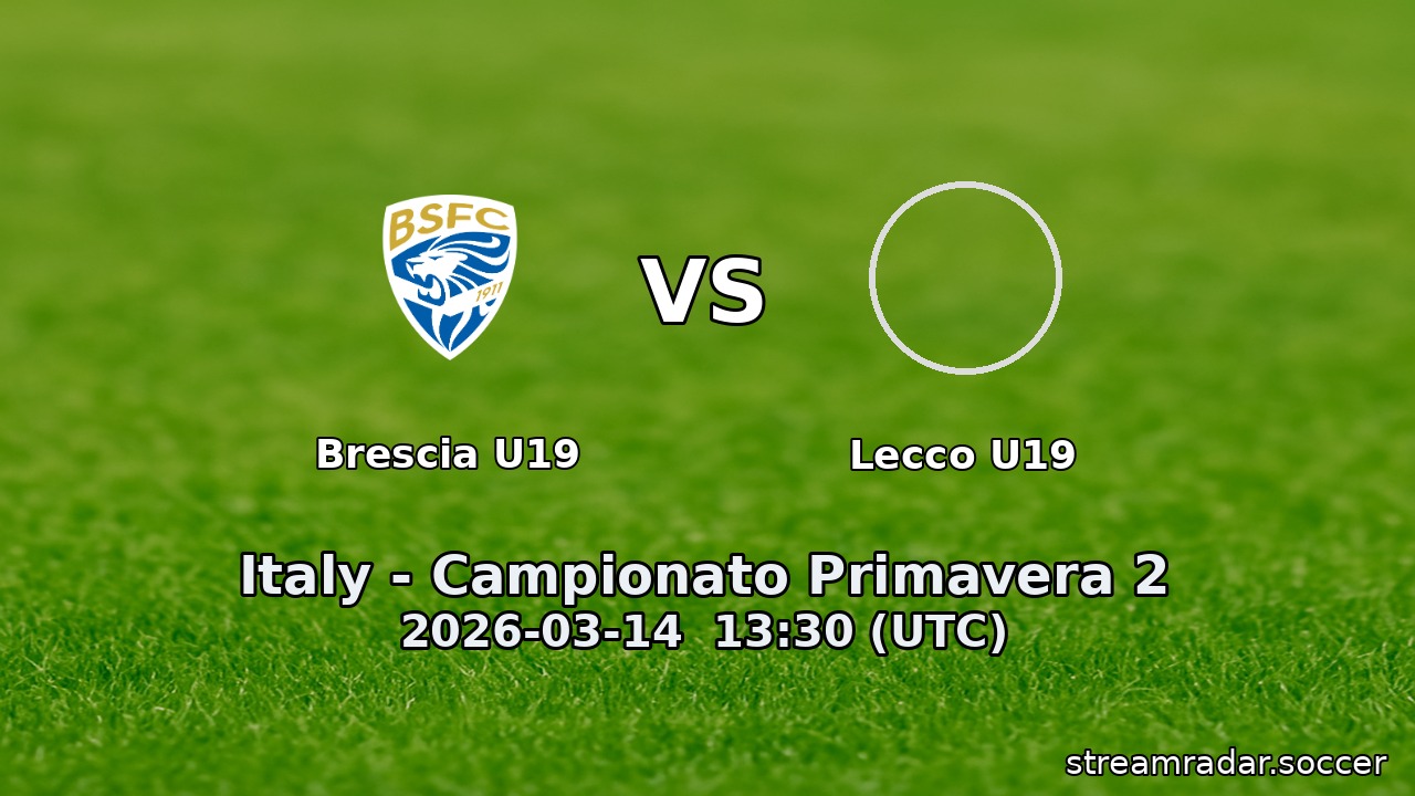 Brescia U19 vs Lecco U19