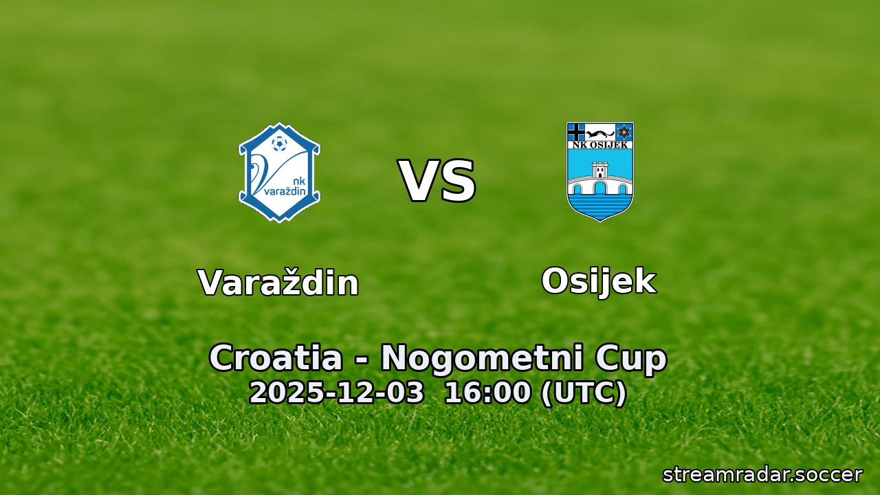Varaždin vs Osijek