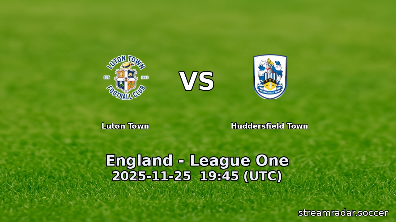 Luton Town vs Huddersfield Town