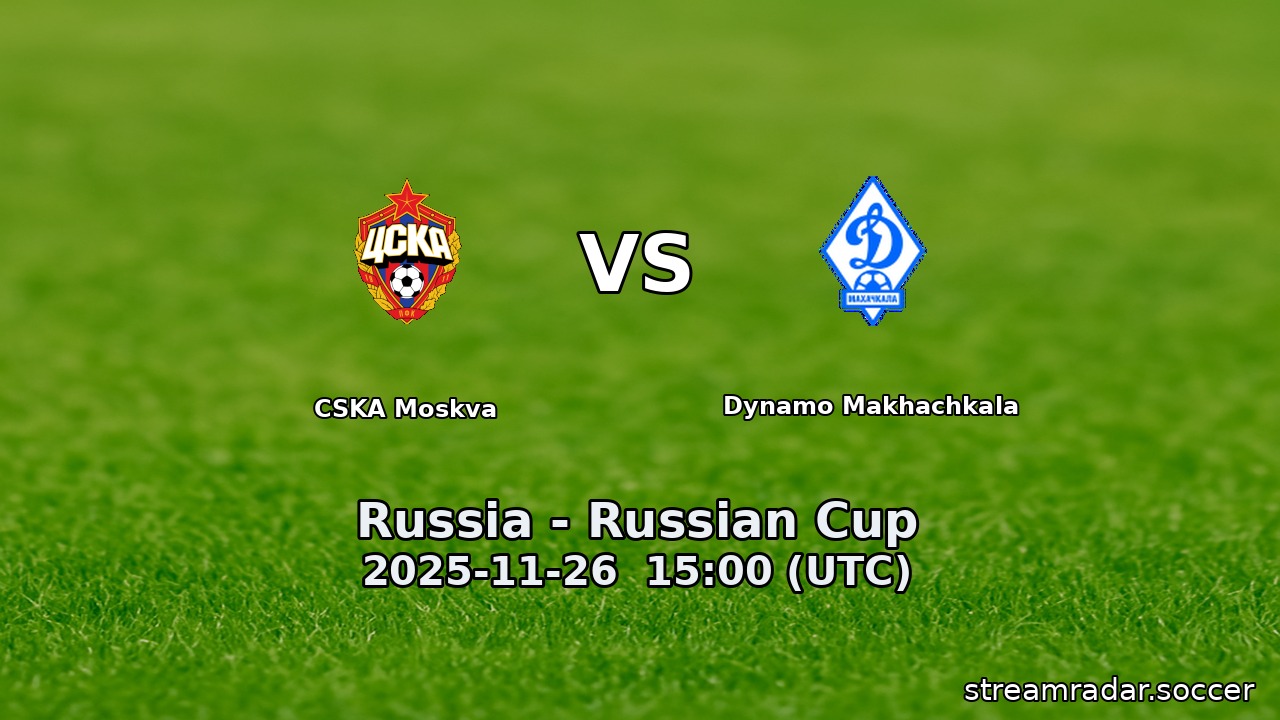 CSKA Moskva vs Dynamo Makhachkala