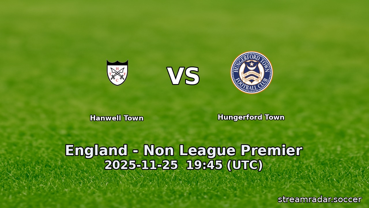 Hanwell Town vs Hungerford Town