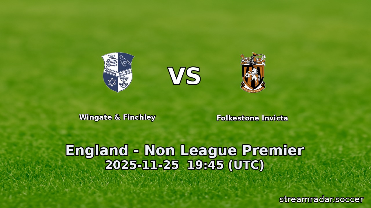 Wingate & Finchley vs Folkestone Invicta