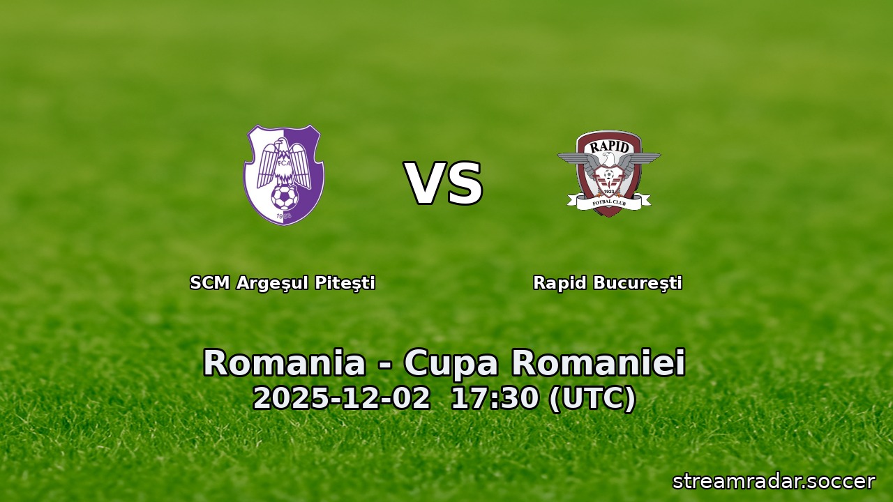 SCM Argeşul Piteşti vs Rapid Bucureşti
