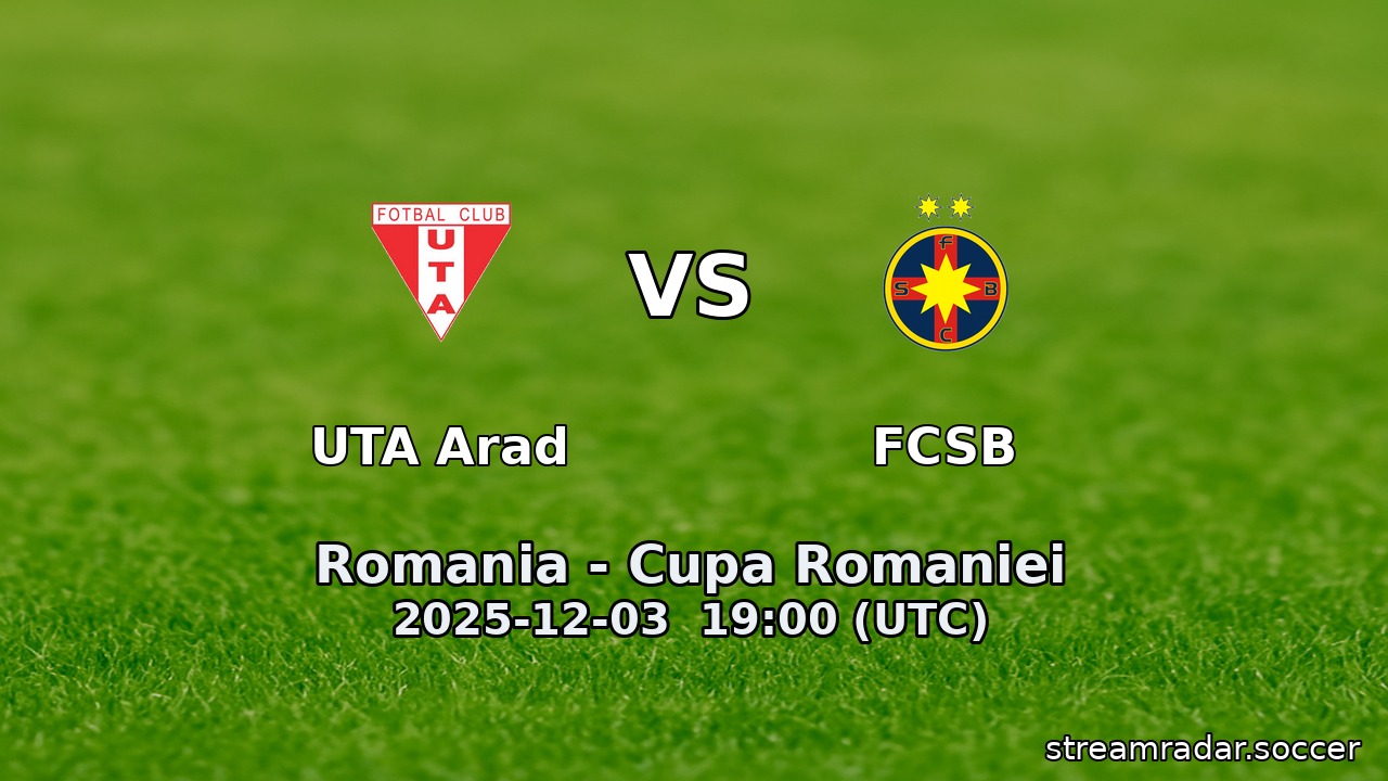 UTA Arad vs FCSB