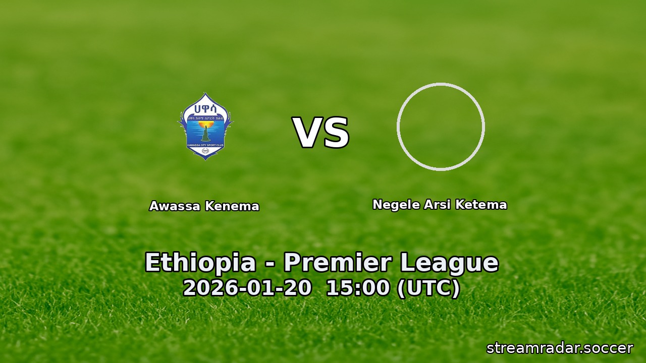 Awassa Kenema vs Negele Arsi Ketema