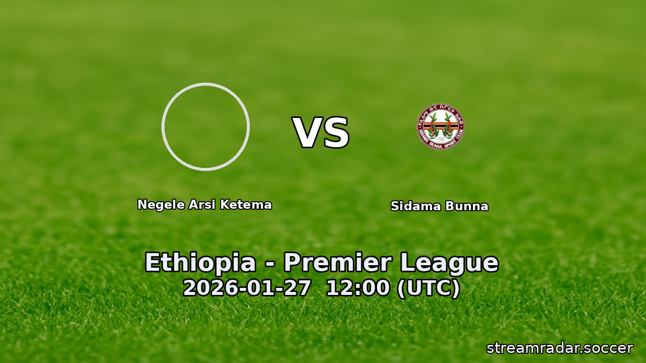 Negele Arsi Ketema vs Sidama Bunna
