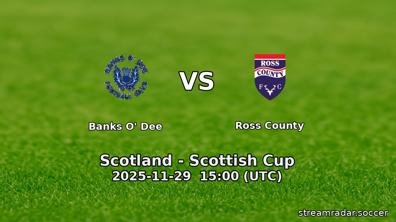 Banks O' Dee vs Ross County