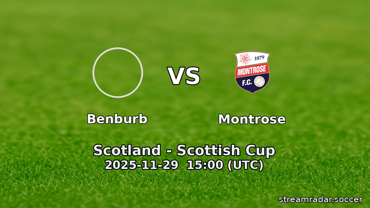 Benburb vs Montrose