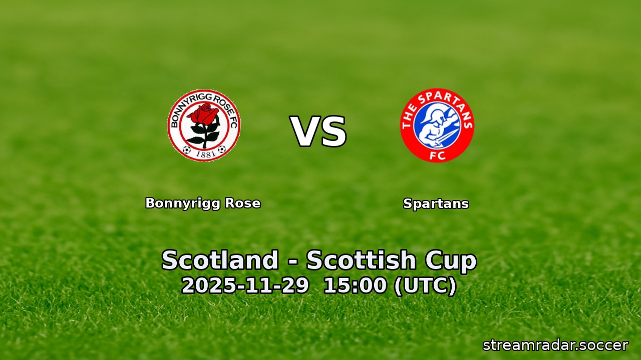 Bonnyrigg Rose vs Spartans