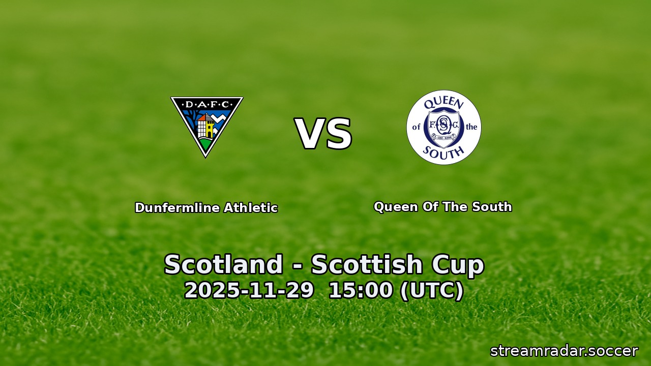 Dunfermline Athletic vs Queen Of The South