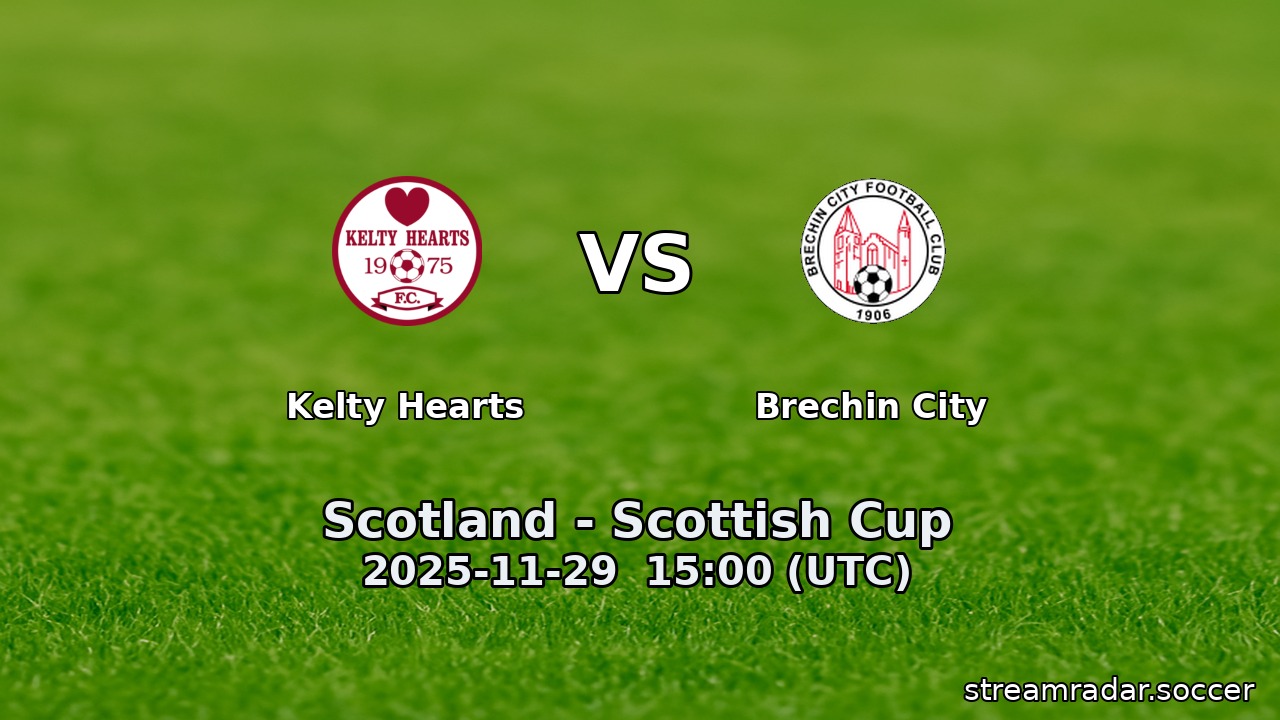Kelty Hearts vs Brechin City