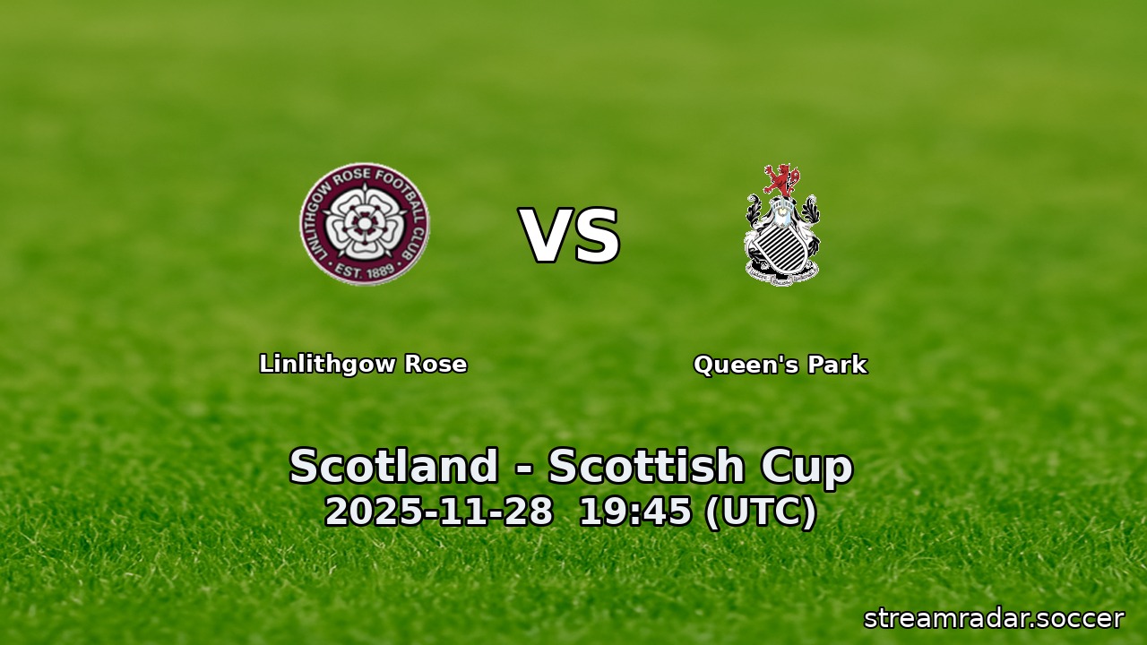 Linlithgow Rose vs Queen's Park