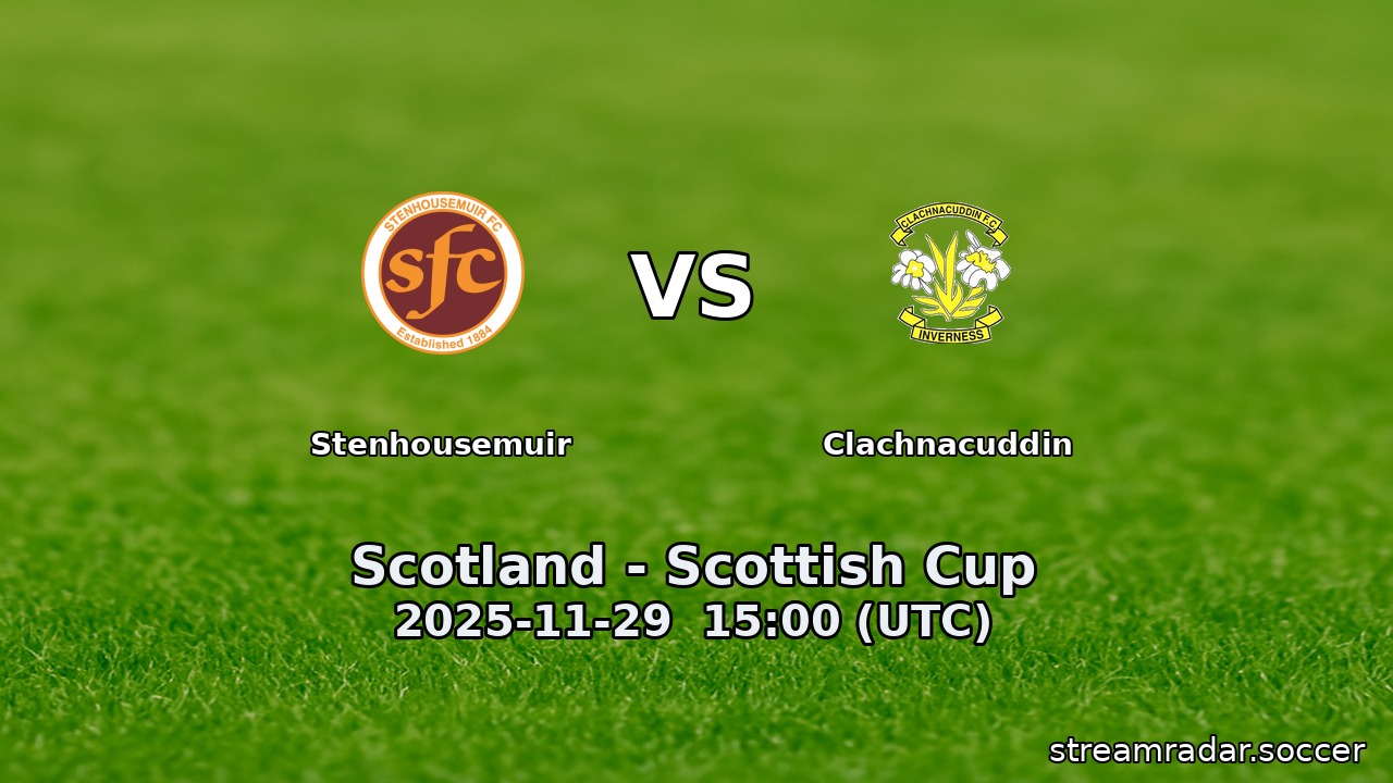 Stenhousemuir vs Clachnacuddin