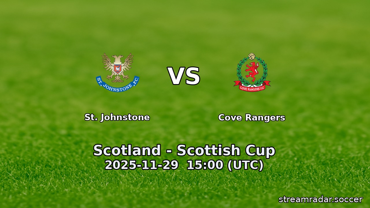 St. Johnstone vs Cove Rangers