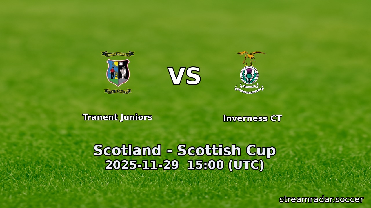 Tranent Juniors vs Inverness CT