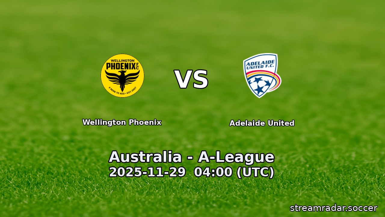 Wellington Phoenix vs Adelaide United