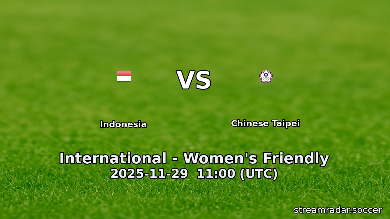 Indonesia vs Chinese Taipei