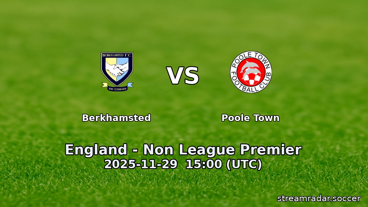 Berkhamsted vs Poole Town