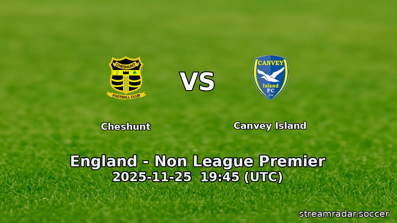 Cheshunt vs Canvey Island