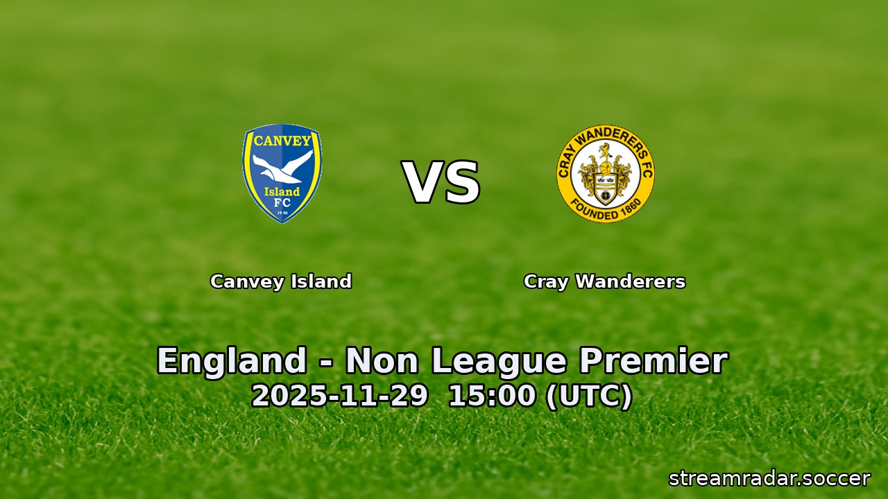 Canvey Island vs Cray Wanderers
