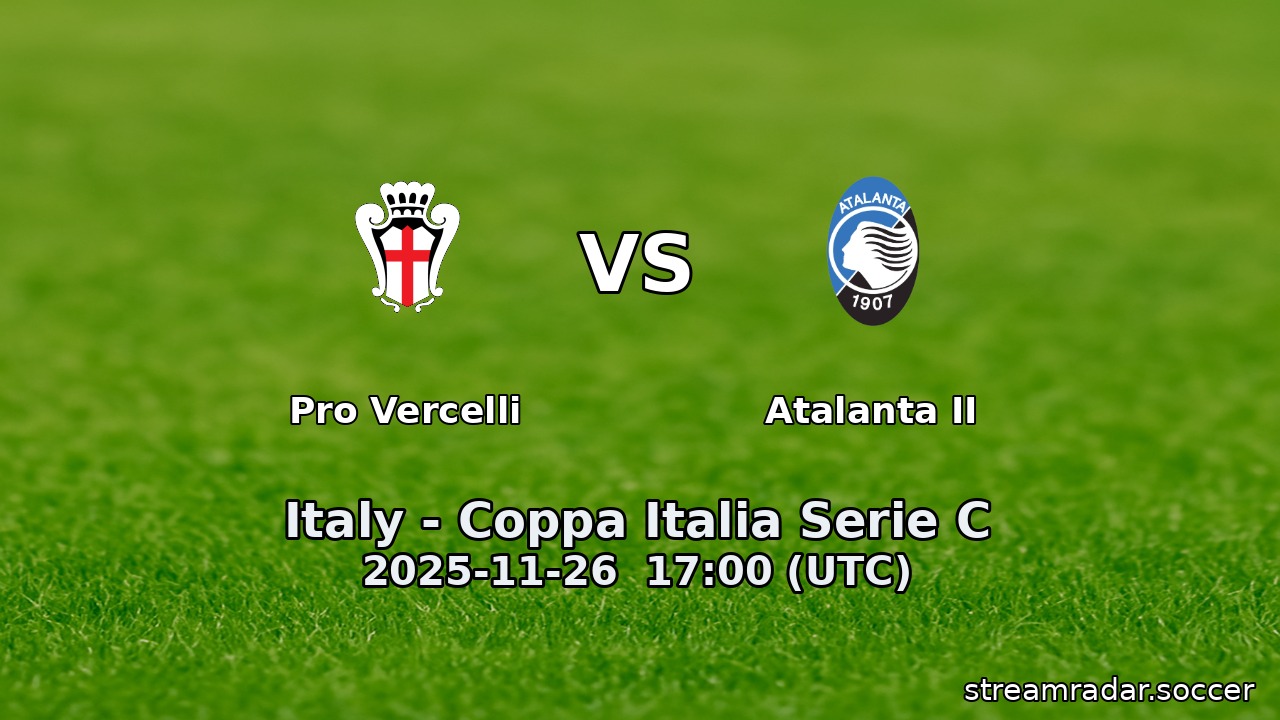 Pro Vercelli vs Atalanta II