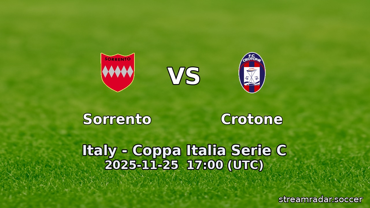 Sorrento vs Crotone