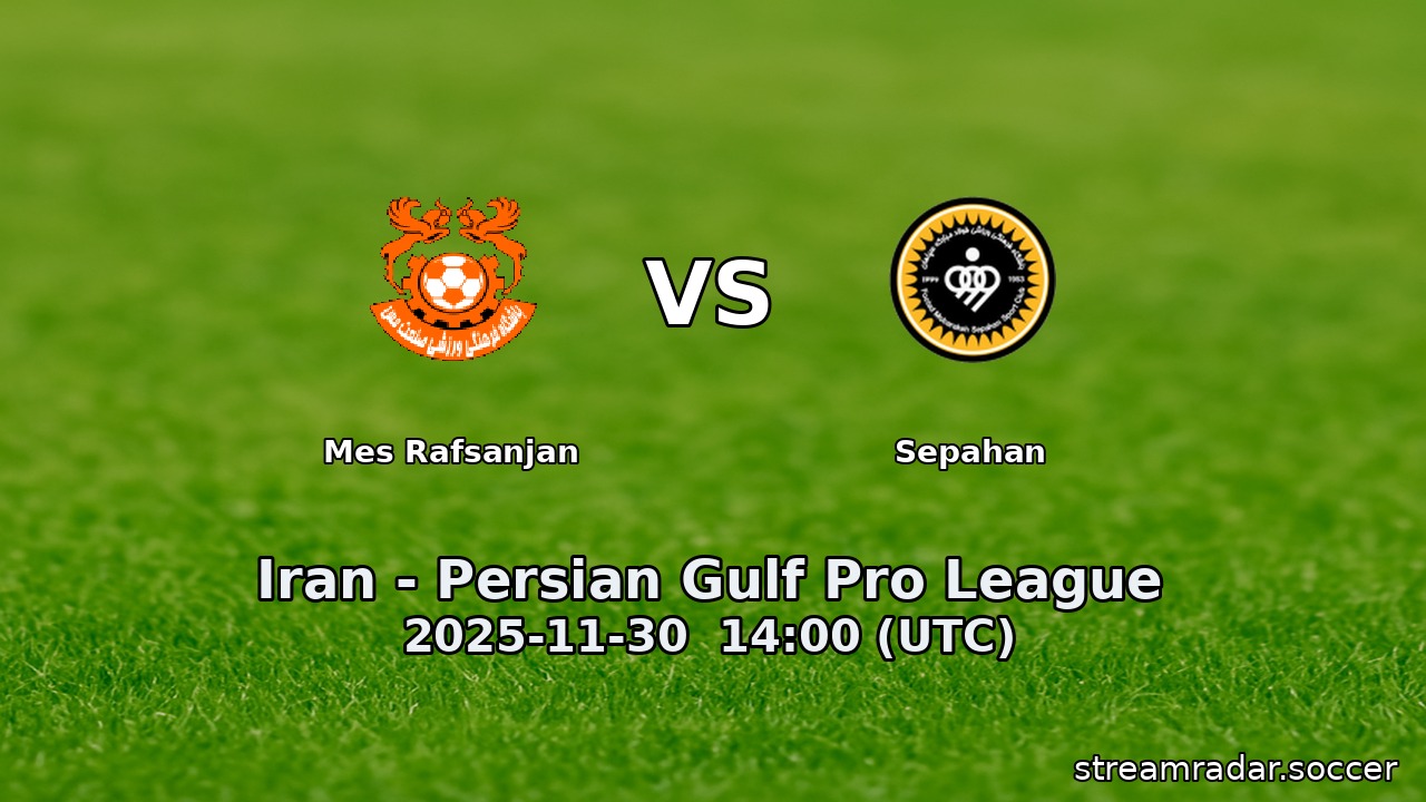 Mes Rafsanjan vs Sepahan