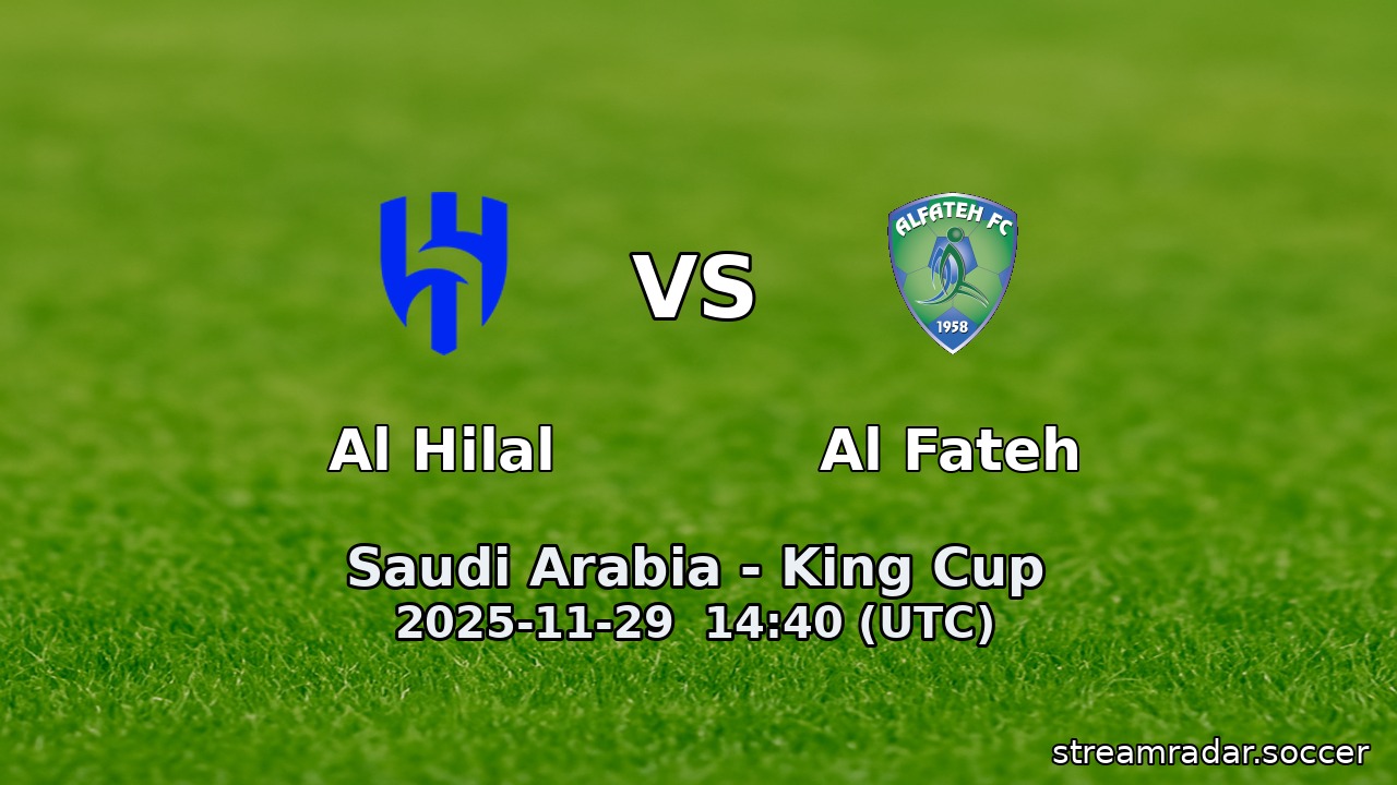 Al Hilal vs Al Fateh