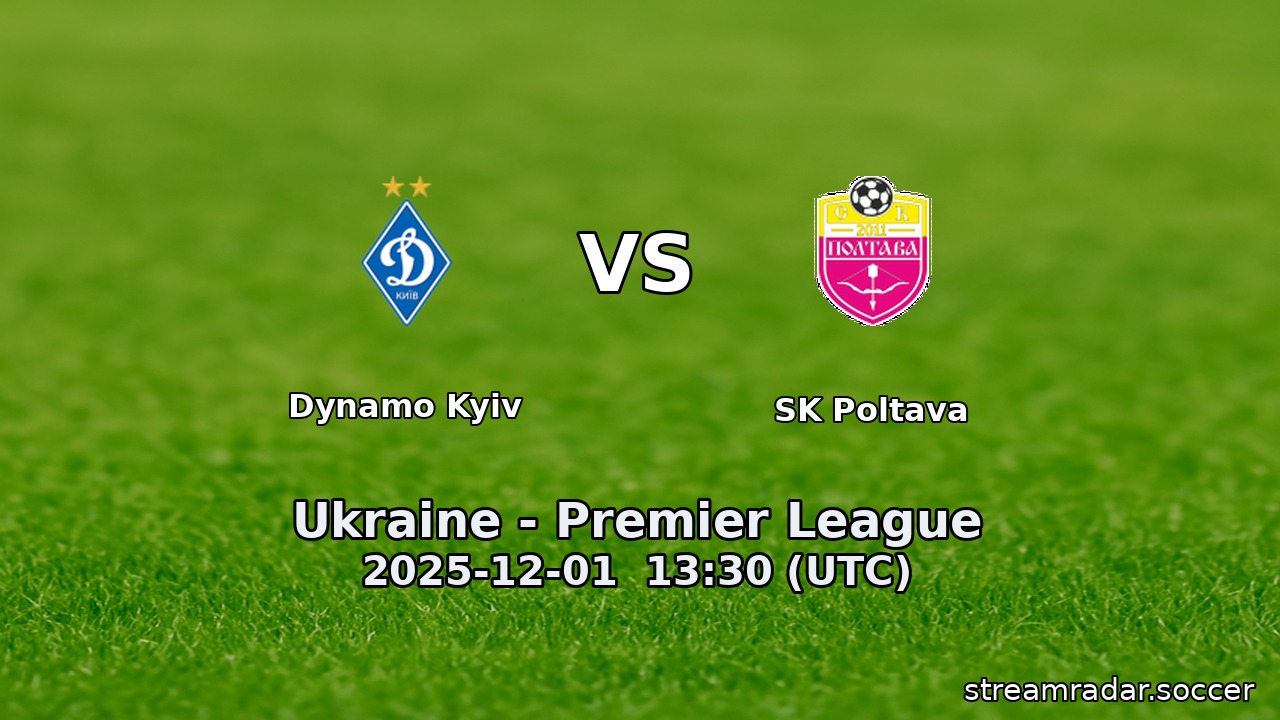 Dynamo Kyiv vs SK Poltava