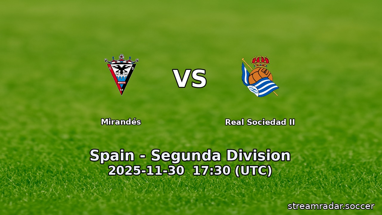 Mirandés vs Real Sociedad II