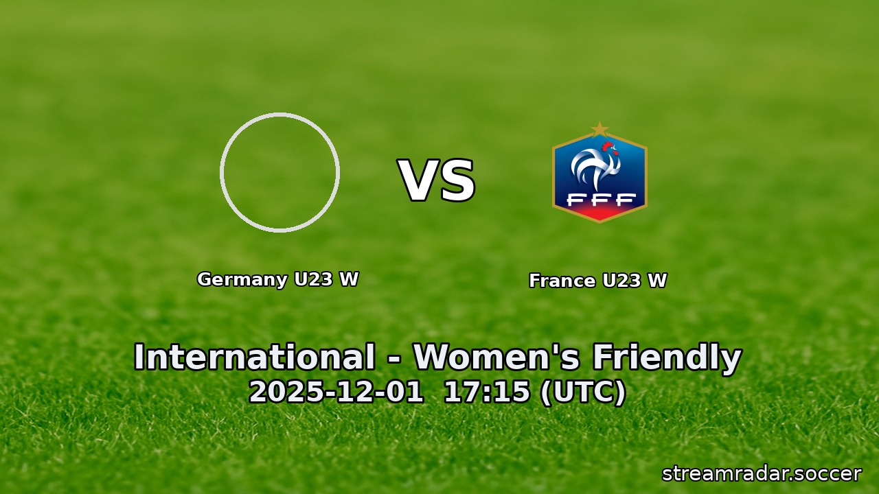Germany U23 W vs France U23 W