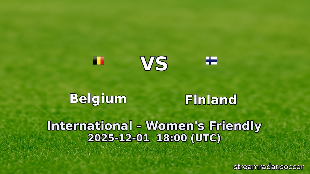 Belgium vs Finland
