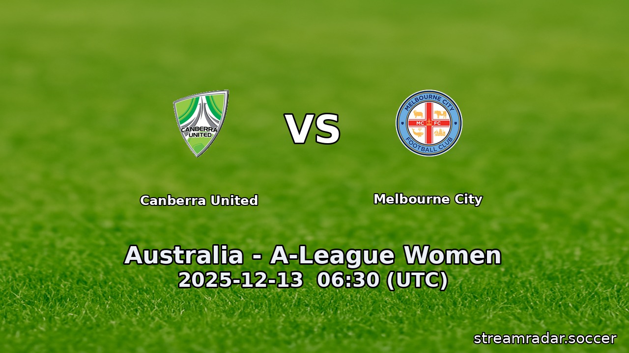 Canberra United vs Melbourne City