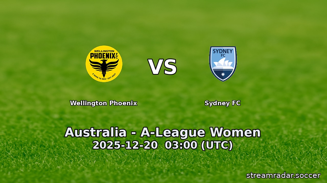 Wellington Phoenix vs Sydney FC