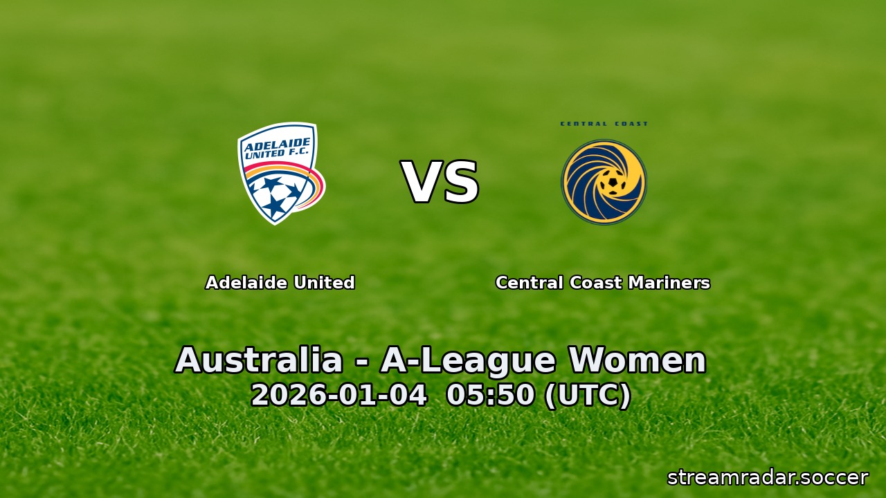 Adelaide United vs Central Coast Mariners
