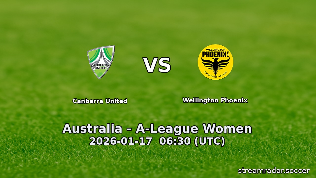 Canberra United vs Wellington Phoenix