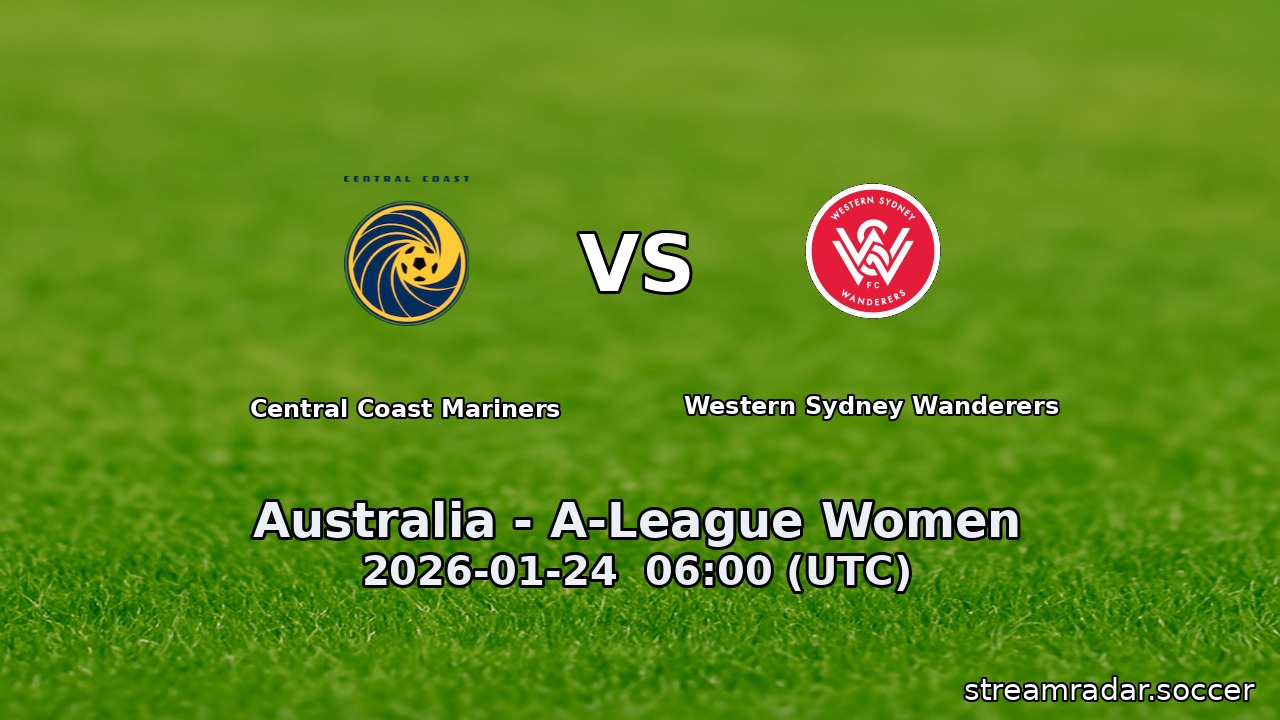 Central Coast Mariners vs Western Sydney Wanderers