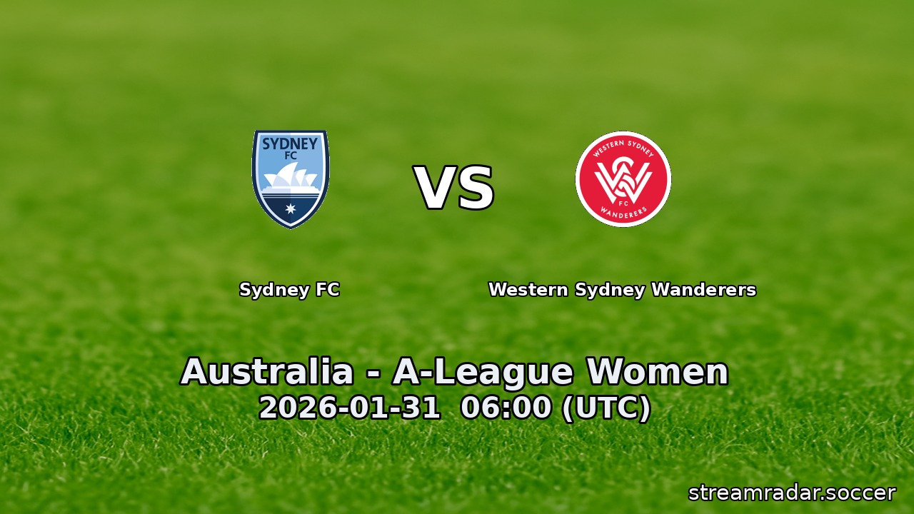 Sydney FC vs Western Sydney Wanderers