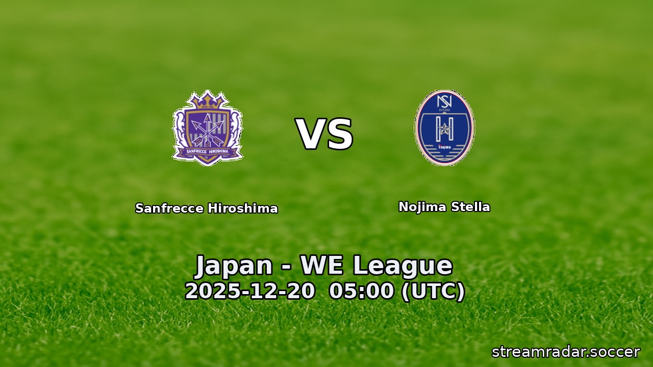 Sanfrecce Hiroshima vs Nojima Stella