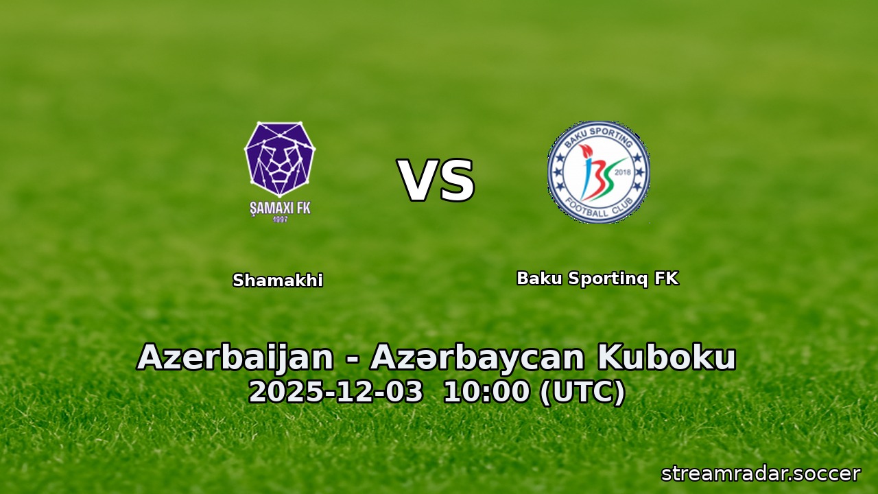 Shamakhi vs Baku Sportinq FK