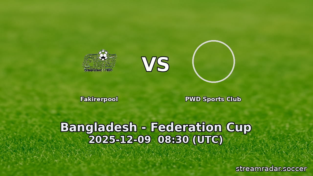 Fakirerpool vs PWD Sports Club