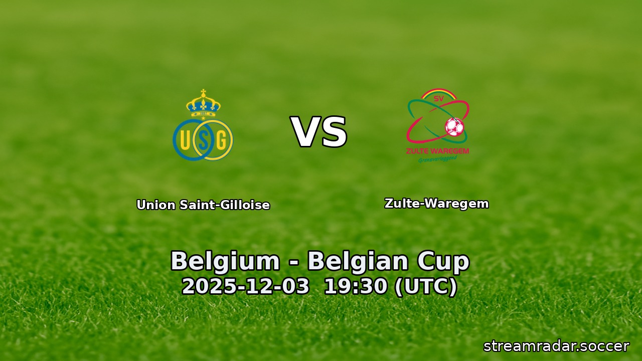 Union Saint-Gilloise vs Zulte-Waregem